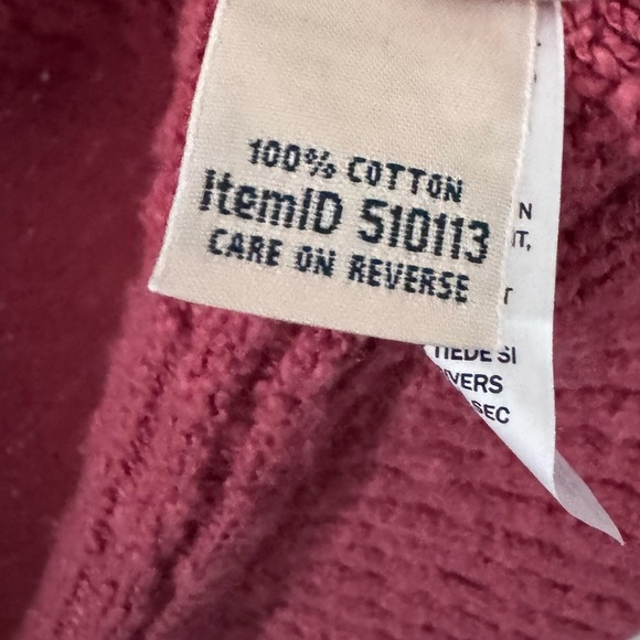 L.L. Bean coral color 100% Cotton knit open cardigan Size Small - Picture 4 of 7